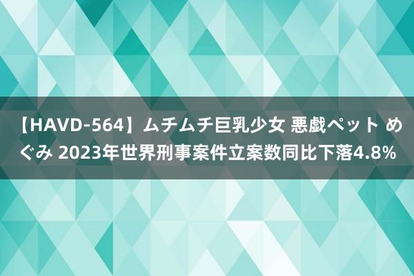 【HAVD-564】ムチムチ巨乳少女 悪戯ペット めぐみ 2023年世界刑事案件立案数同比下落4.8%