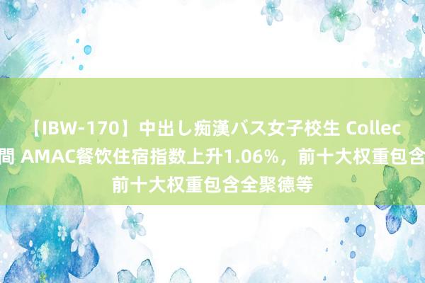 【IBW-170】中出し痴漢バス女子校生 Collection 4時間 AMAC餐饮住宿指数上升1.06%，前十大权重包含全聚德等