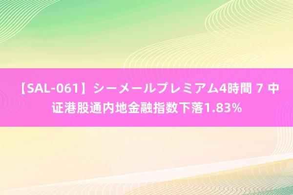 【SAL-061】シーメールプレミアム4時間 7 中证港股通内地金融指数下落1.83%