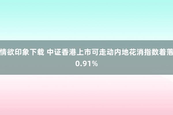 情欲印象下载 中证香港上市可走动内地花消指数着落0.91%