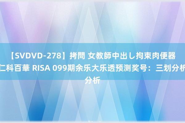 【SVDVD-278】拷問 女教師中出し拘束肉便器 仁科百華 RISA 099期余乐大乐透预测奖号：三划分析